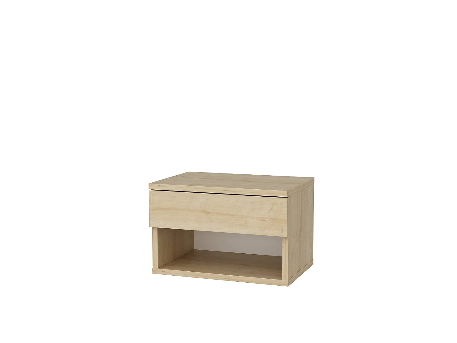 "Jamot" Trä Nattduksbord - Beige, Modern Design, Praktisk - 45 x 29 x 32 cm