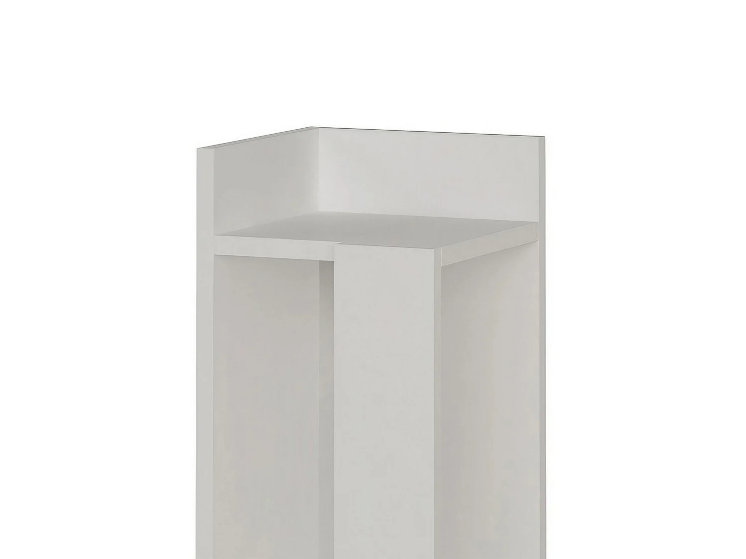"Elos Left" Trä Nattduksbord - Vit, 25 x 27 x 60 cm, Elegant Design