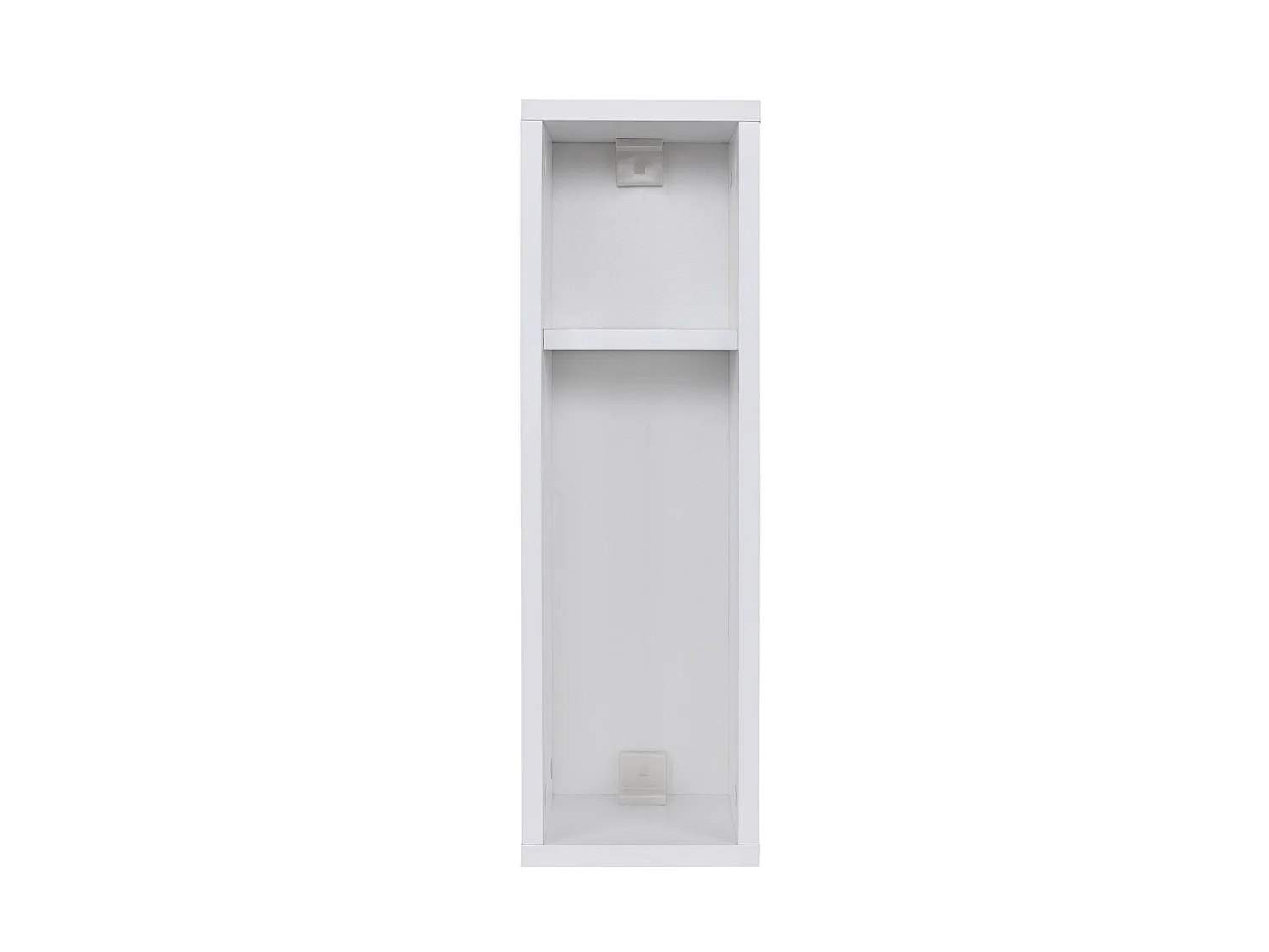 Table de chevet en bois "Turra" - 20 x 15 x 65 cm - Blanc