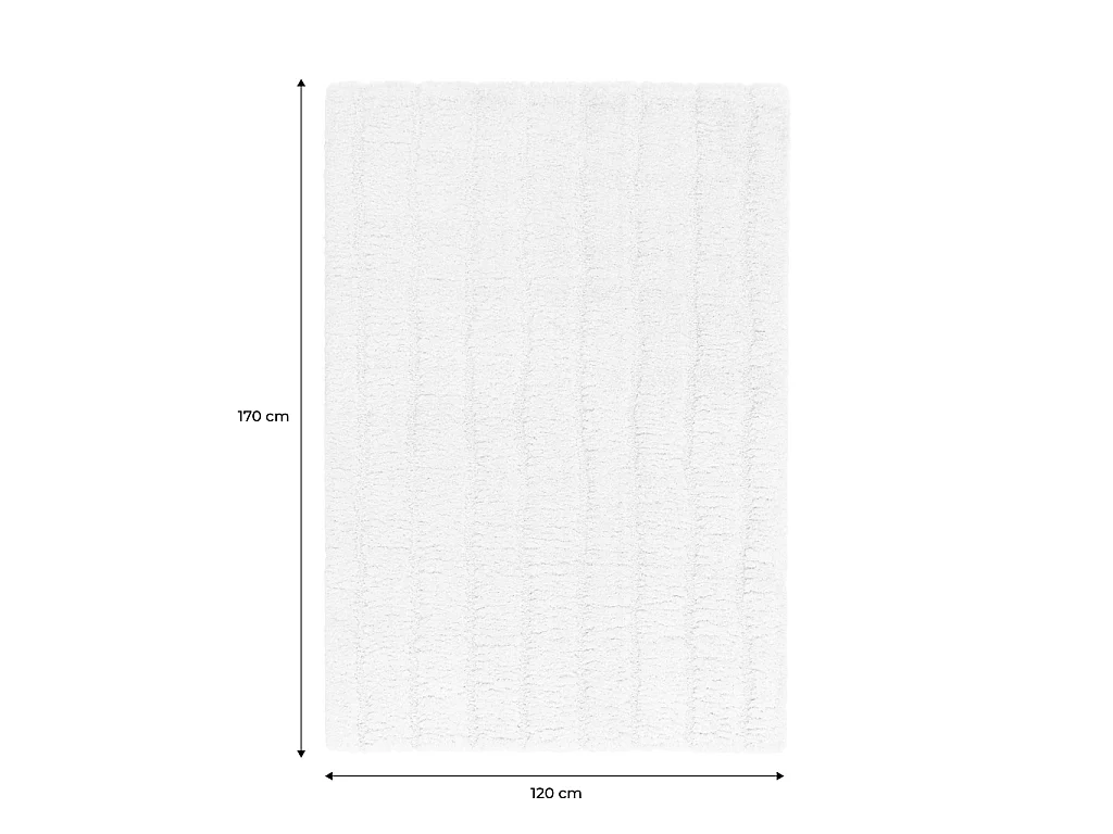 Tapis intérieur motif linéaire crème 120x170cm - Sol
