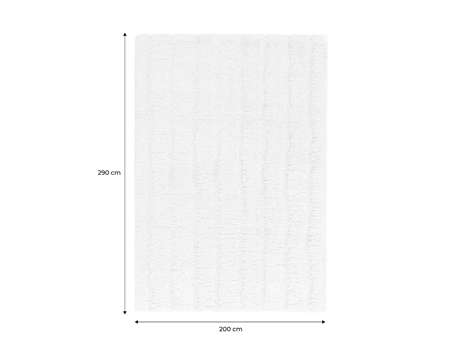 Tapis intérieur motif linéaire crème 200x290cm - Sol