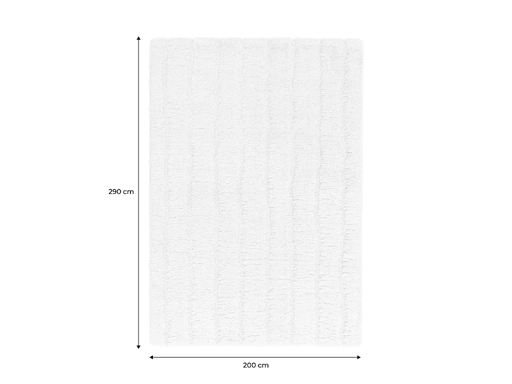 Tapis intérieur motif linéaire crème 200x290cm - Sol