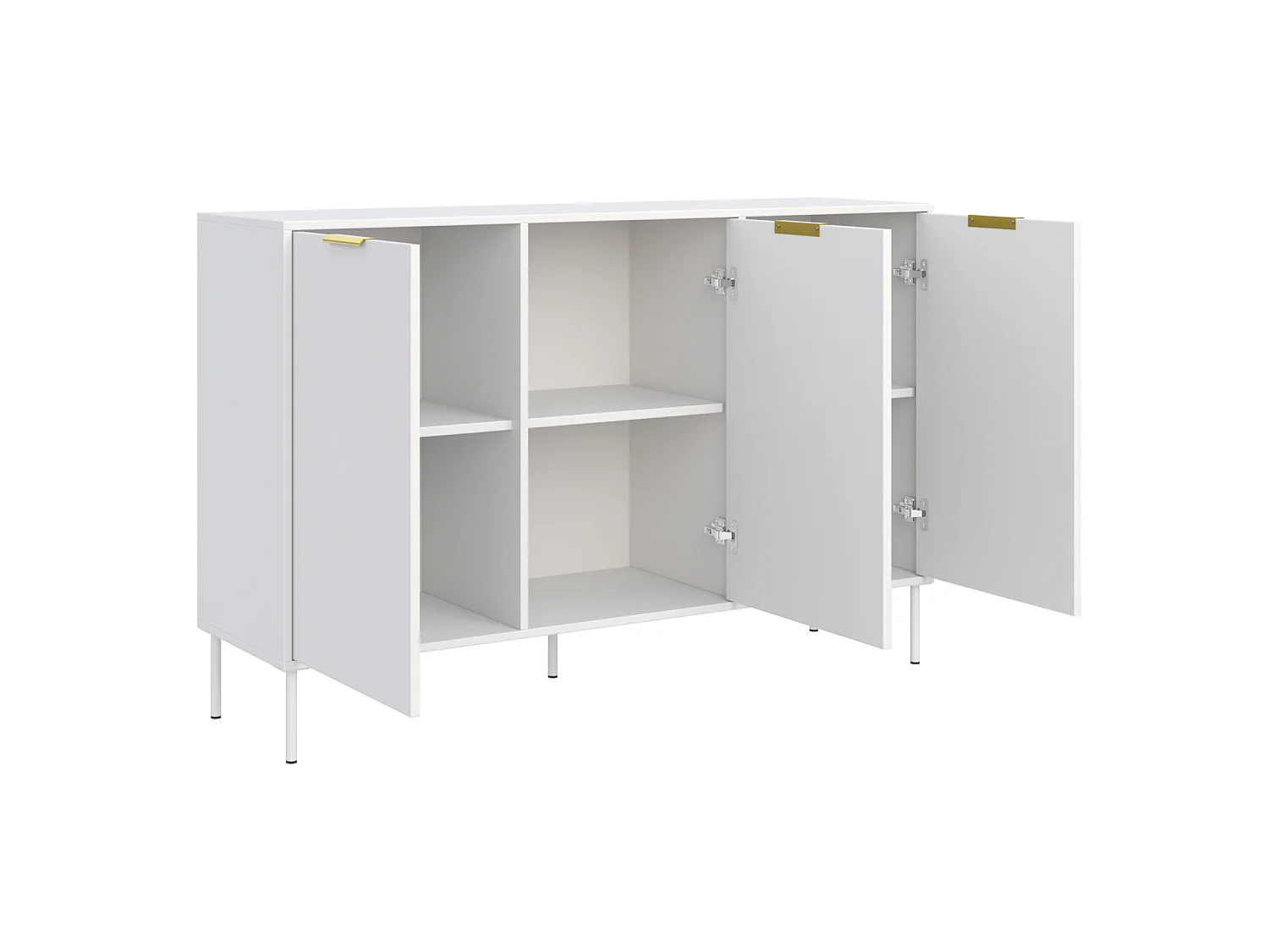 Buffet 3 portes – VENA – 150 cm – Blanc