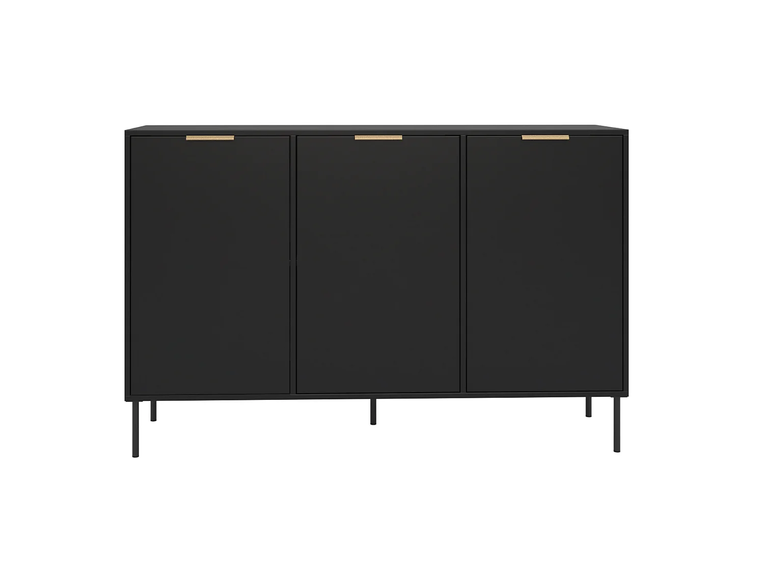 Buffet 3 portes – VENA – 150 cm – Noir
