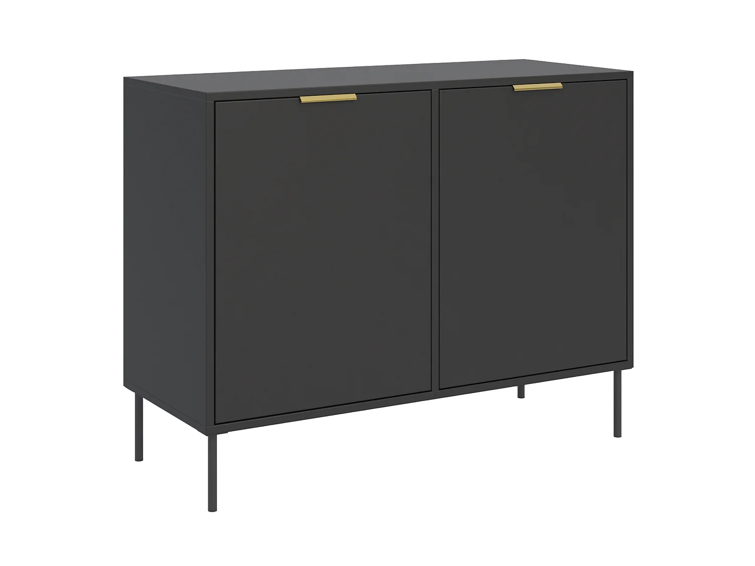 Buffet 2 portes – VENA – 100 cm – Noir