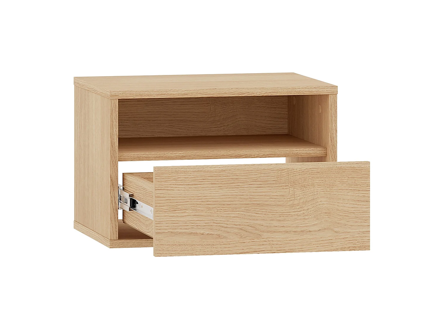 Nachttisch mit Schublade und Nische - 45 cm - Eiche Mavelie - HEGGERS