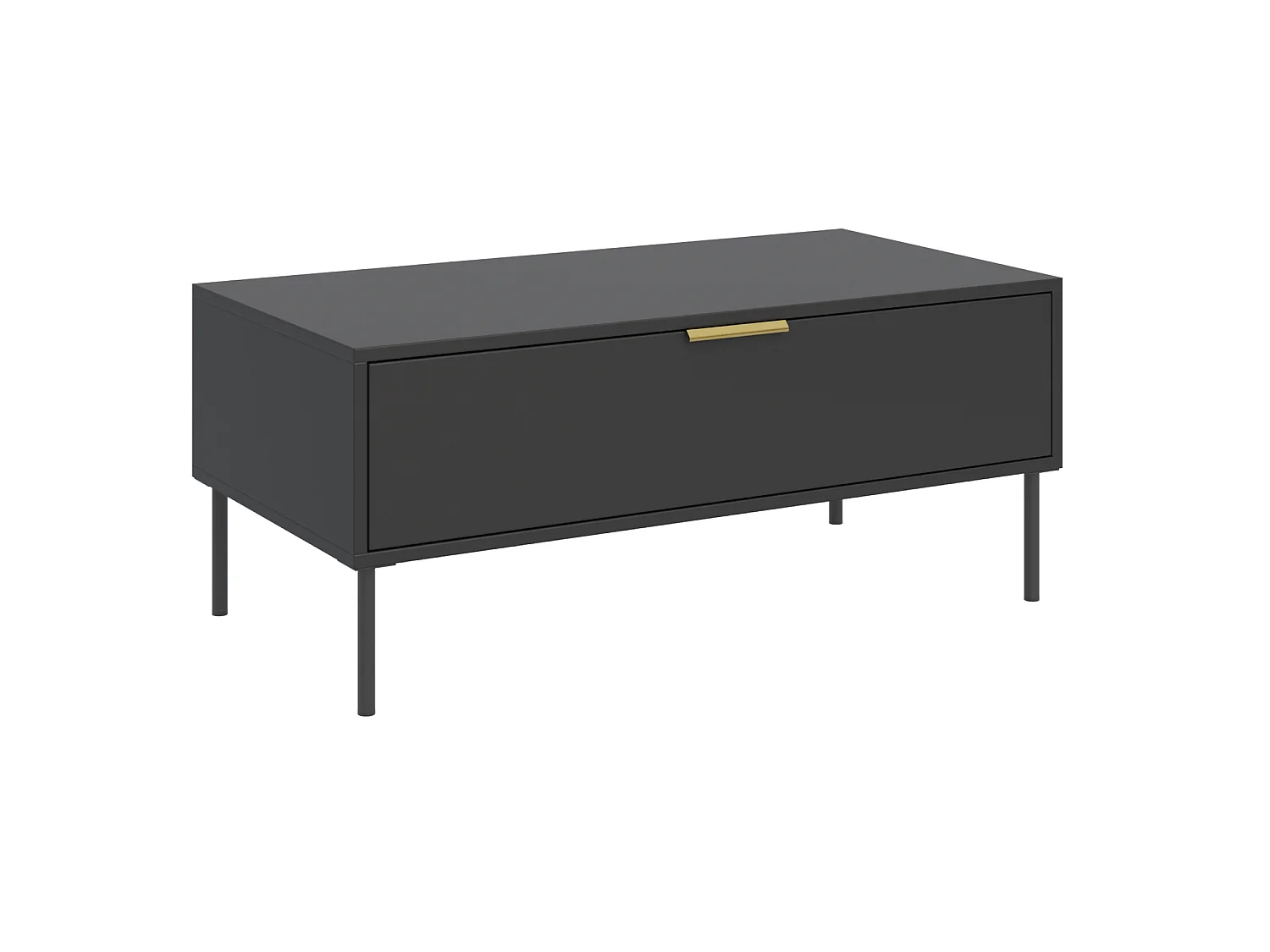 Table basse avec tiroir – noir – 100x50 cm – VENA