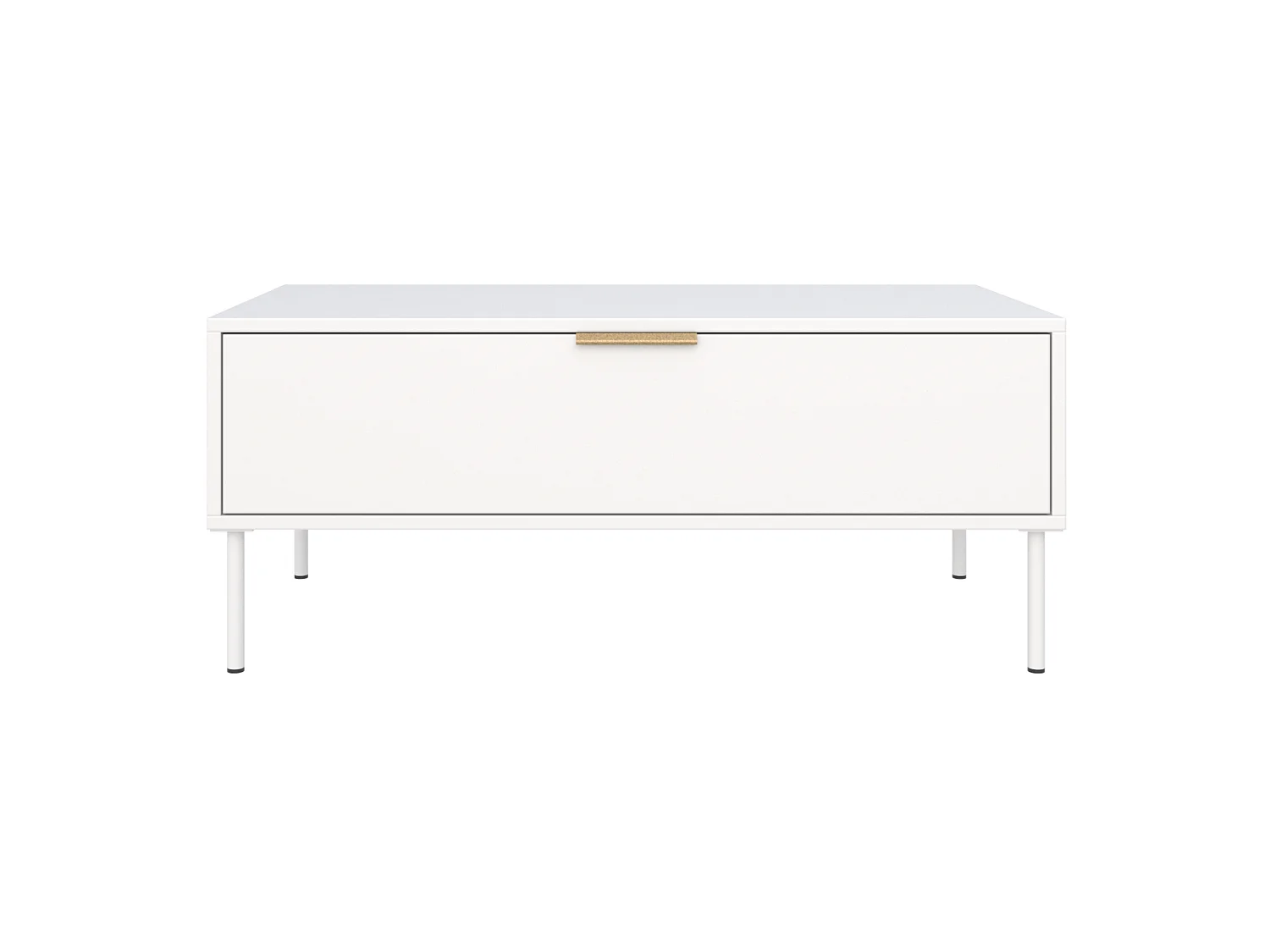 Table basse avec tiroir – blanc – 100x50 cm – VENA