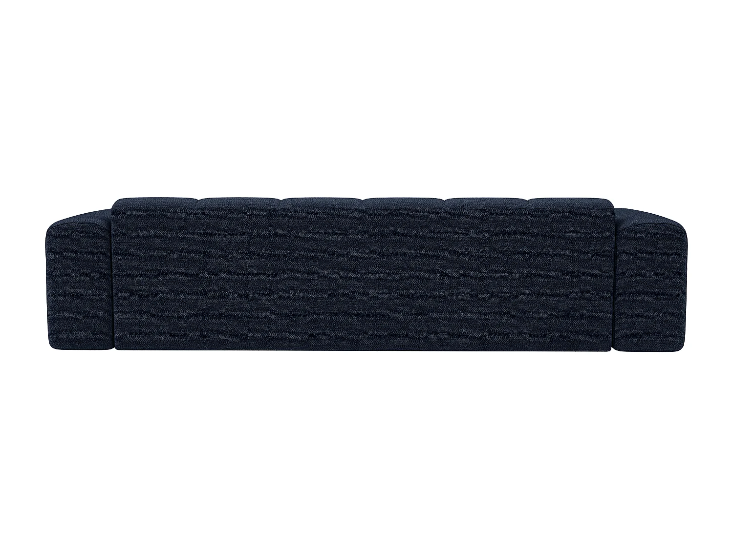 Canapé d'angle gauche en tissu chenille bleu nuit CALESO de Maison Céphy