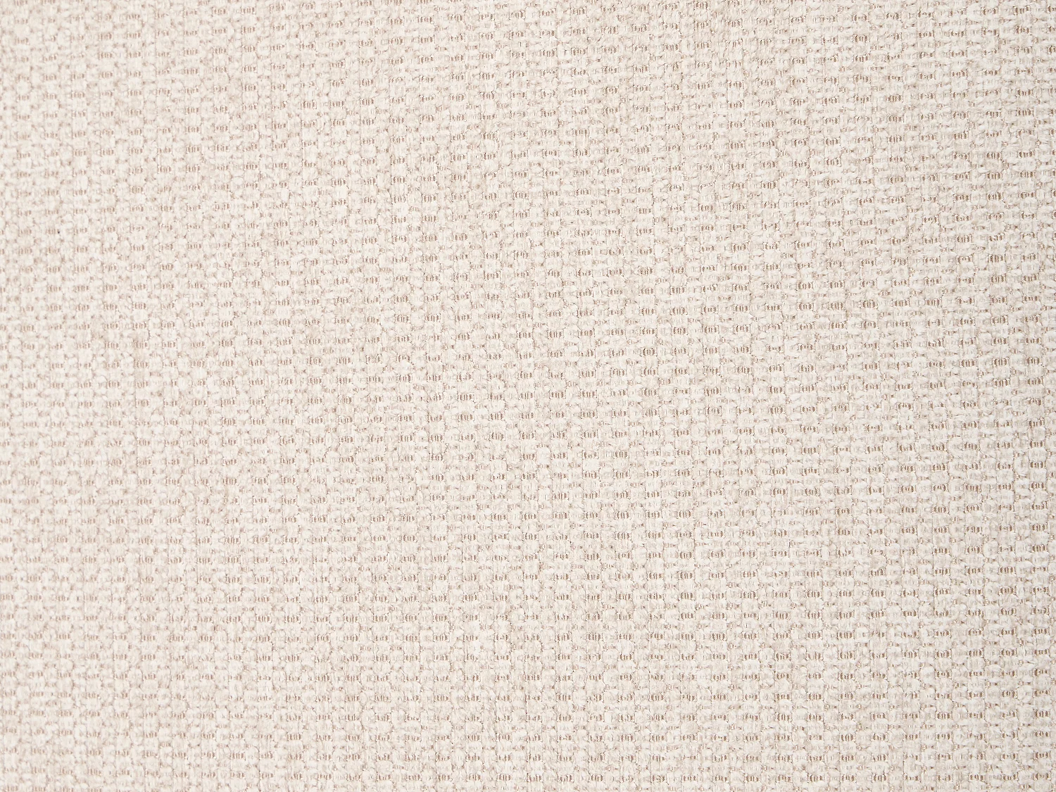 Lot de 6 chaises en polypropylène, tissu texturé et métal - Blanc et beige - IRELINA