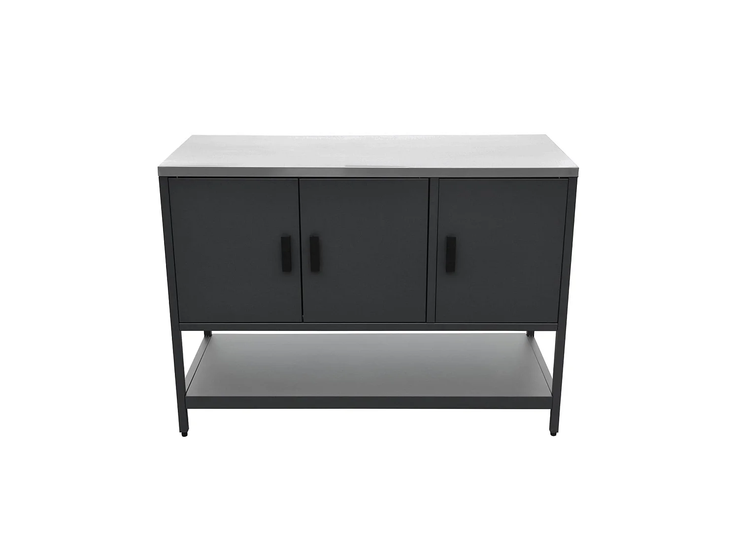 Modulo cucina da esterno in acciaio inossidabile, 3 moduli, nero