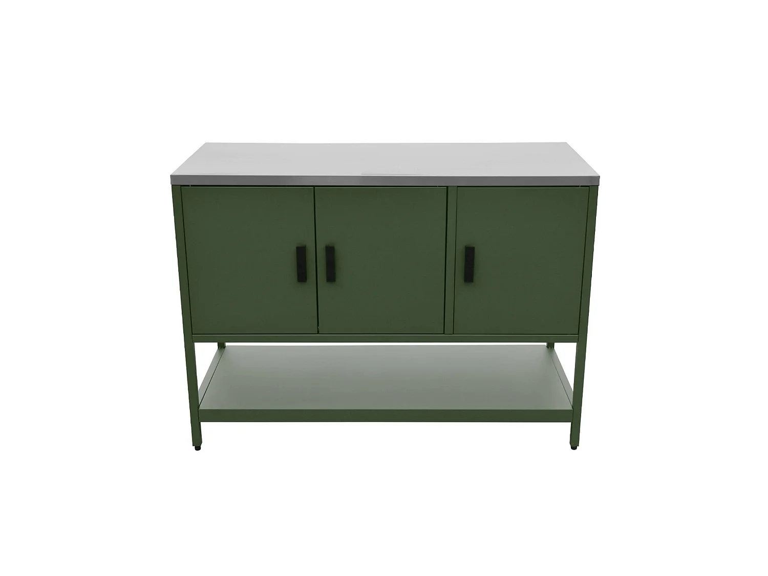 Modulo cucina da esterno in acciaio inossidabile, 3 moduli, verde
