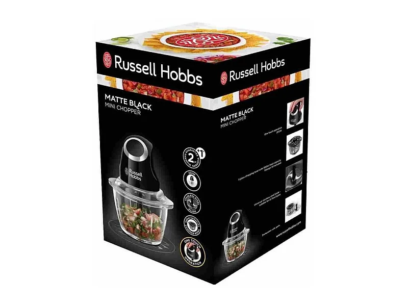 Russell Hobbs 24662-56 Tritaverdure  Elettrico 0,5 L 200 W Nero Trasparente