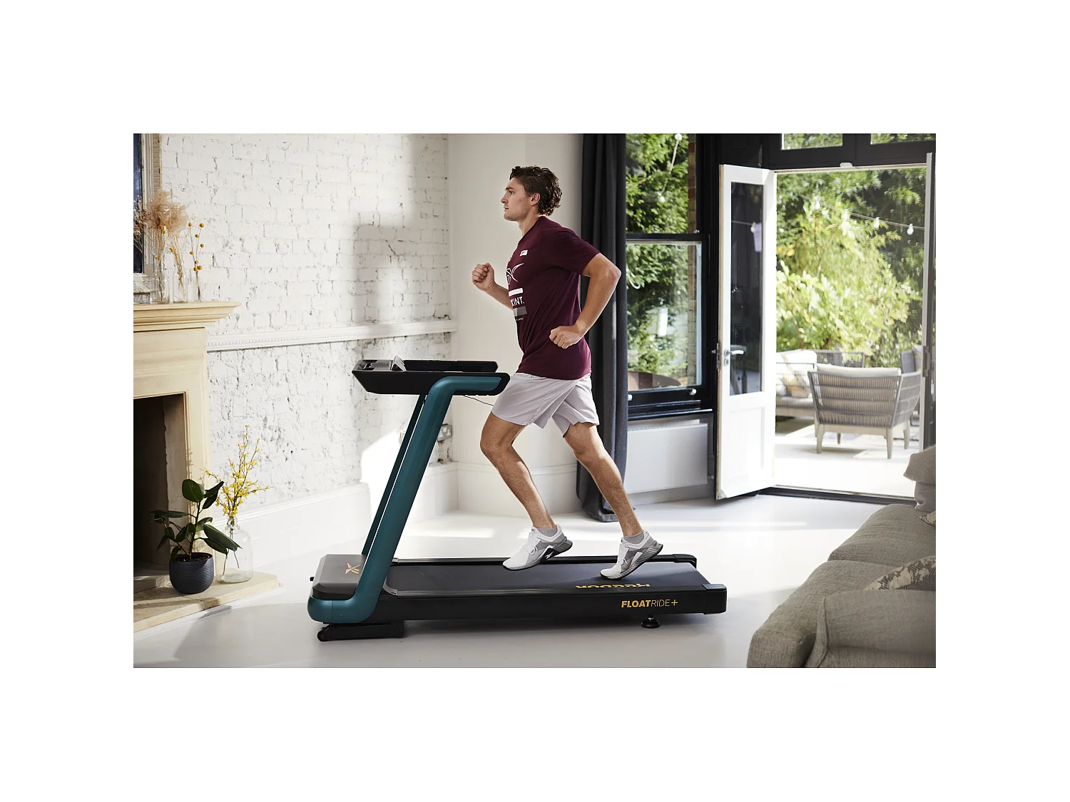 Tapis roulant motorizzato - Reebok - Modello FR20z Floatride - Per casa/appartamento - LED - Velocità da 1 a 18 km/h - Verde
