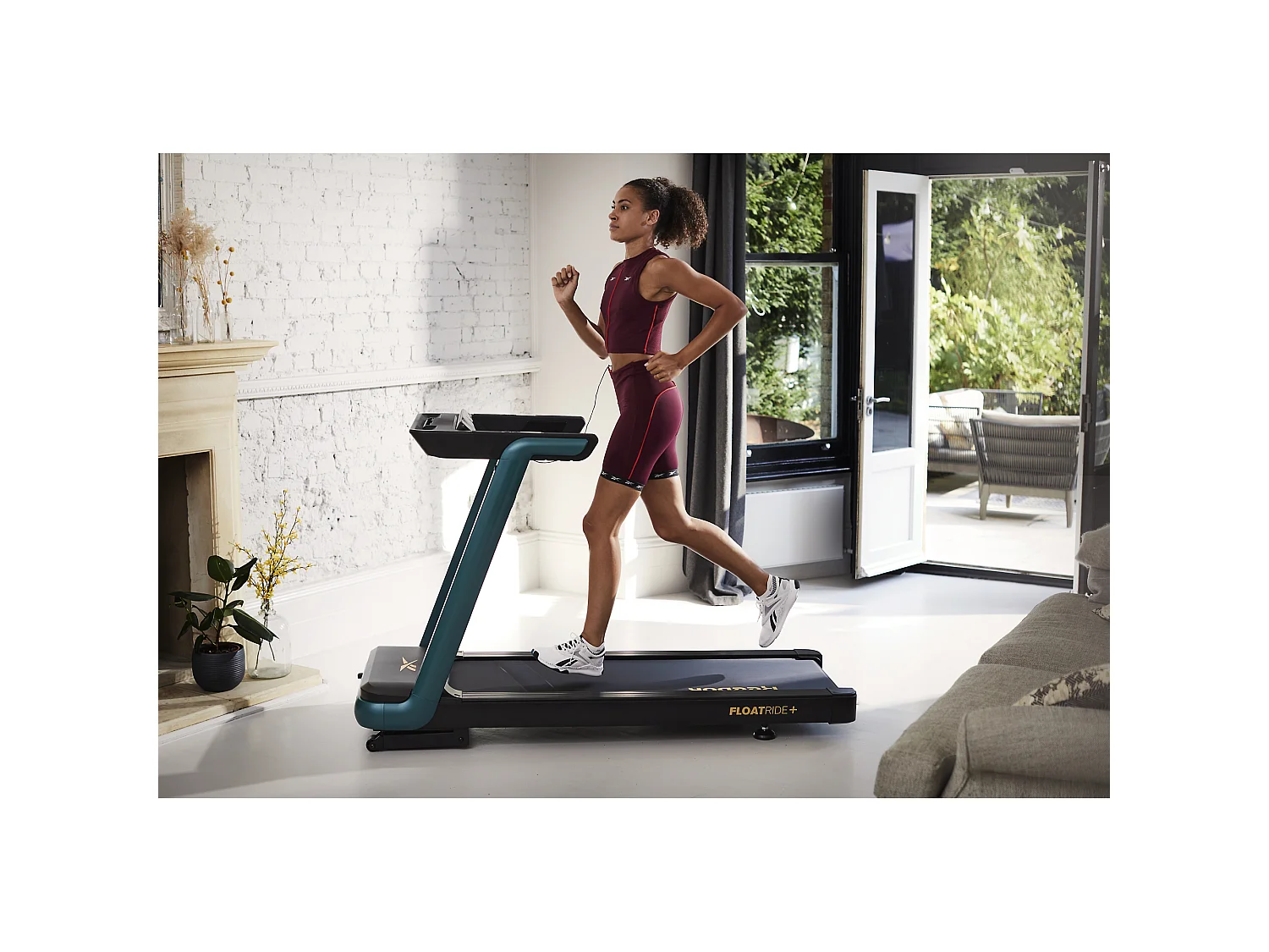 Tapis roulant motorizzato - Reebok - Modello FR20z Floatride - Per casa/appartamento - LED - Velocità da 1 a 18 km/h - Verde