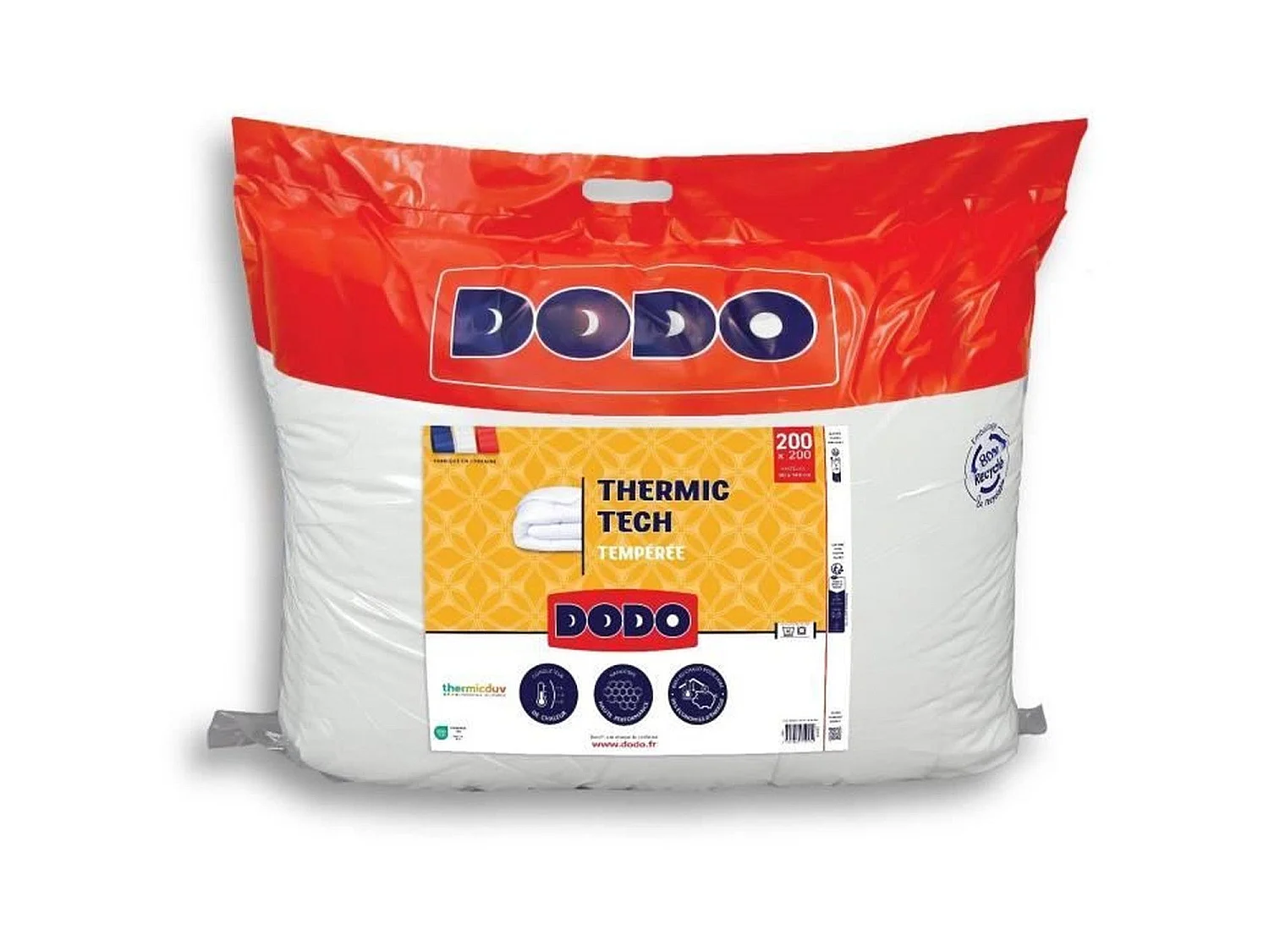 Edredón DODO THERMIC TECH 4 Estaciones - 250 g/m² - 200 x 200 cm - Blanco