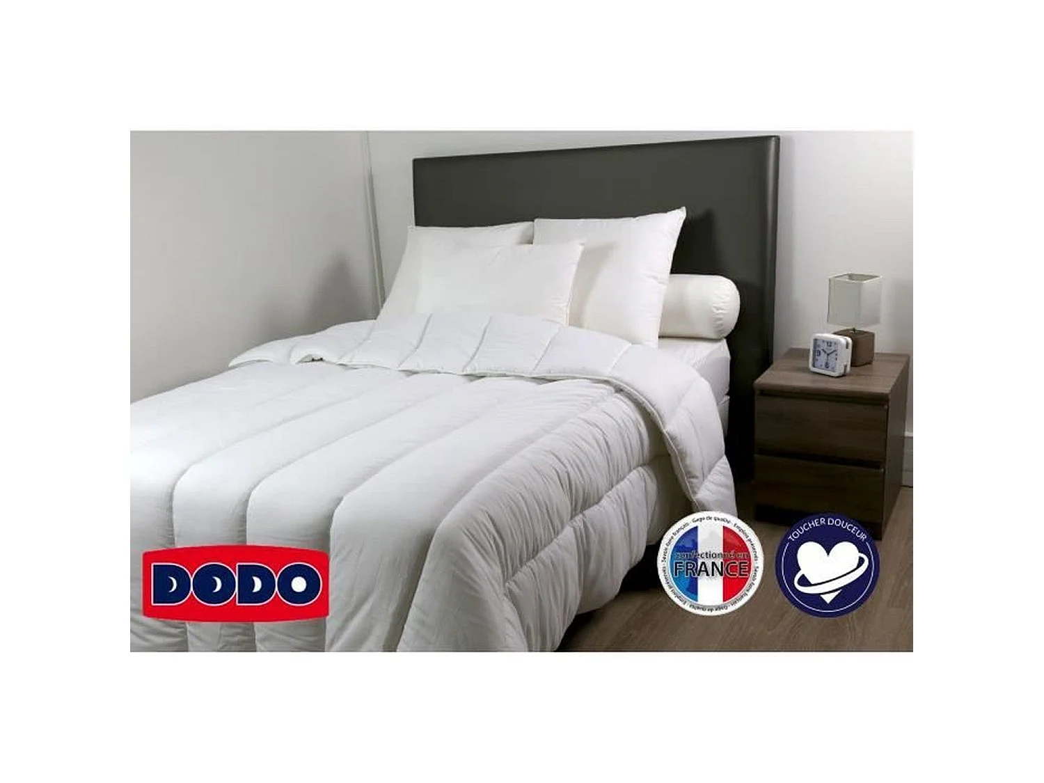 DODO L'IMMANQUABLE Edredón Templado 250 g/m² - 140 x 200 cm - Blanco, Fabricado en Francia, Certificado Oeko-tex