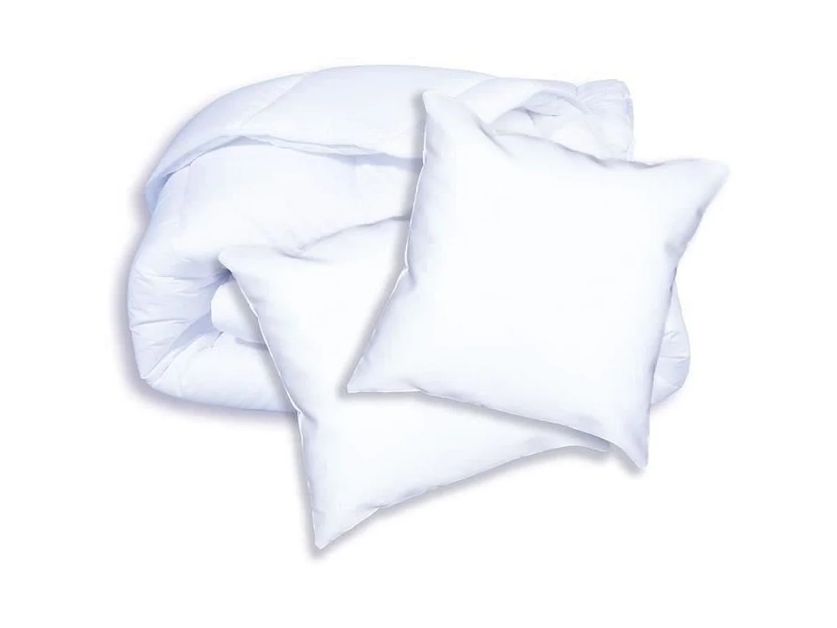 DODO Splendeur Pack — Couette Chaude 220x240 cm + 2 Oreillers 60x60 cm anti-acariens