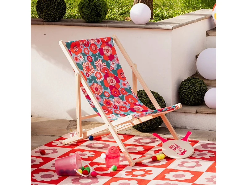 Chilienne Chachapop bois et toile multicolore Atmosphera