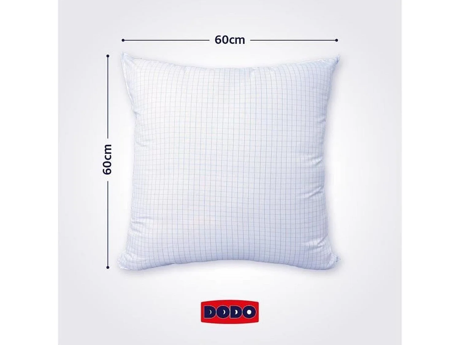 Oreiller médium 60 x 60 cm protection anti punaise, anti acarien - 550 g - Blanc