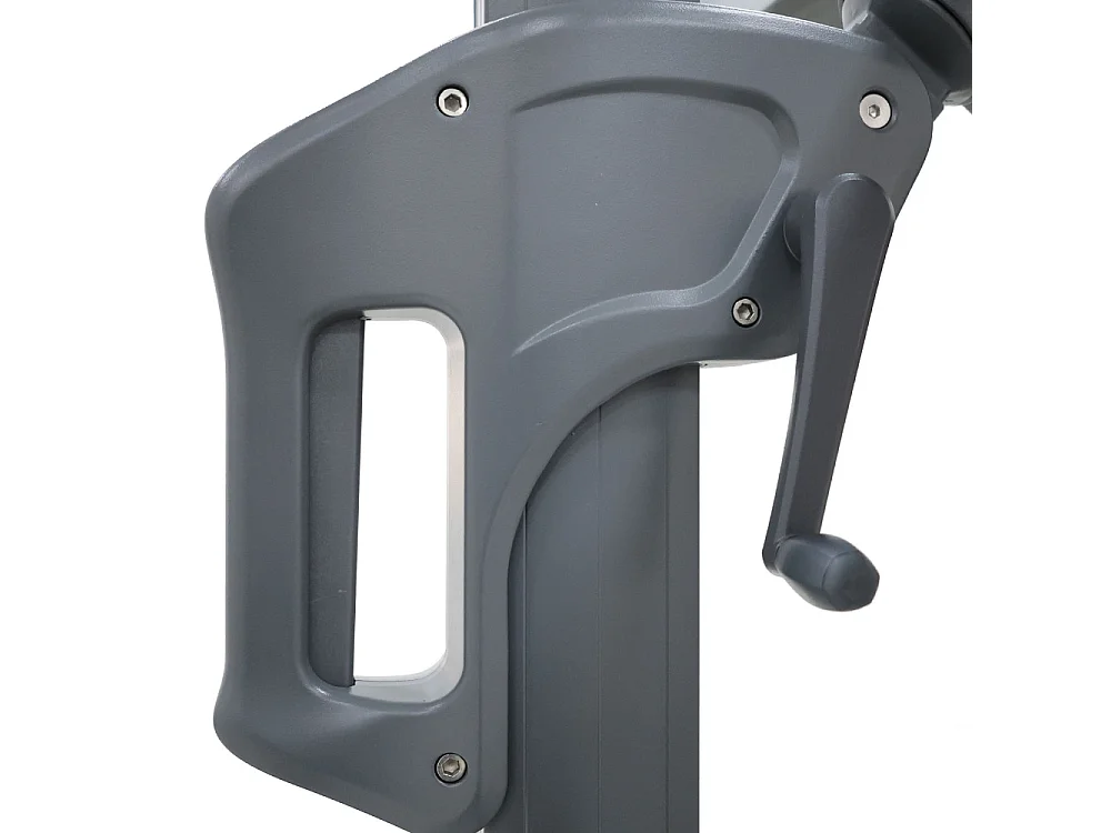 Veya - Parasol carré déporté en aluminium 3x3cm - Gris foncé