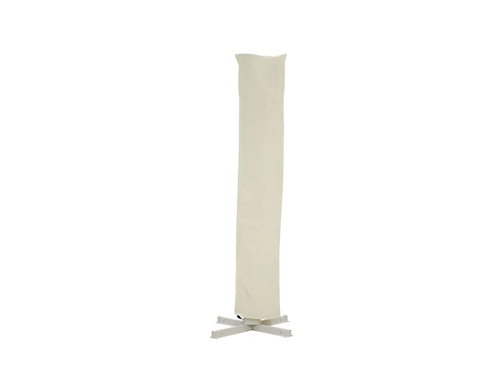 Veya - Parasol rectangulaire déporté en aluminium 3x4m - Beige