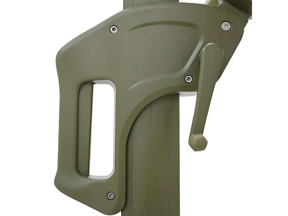 Veya - Parasol rectangulaire déporté en aluminium 3x4m - Vert olive