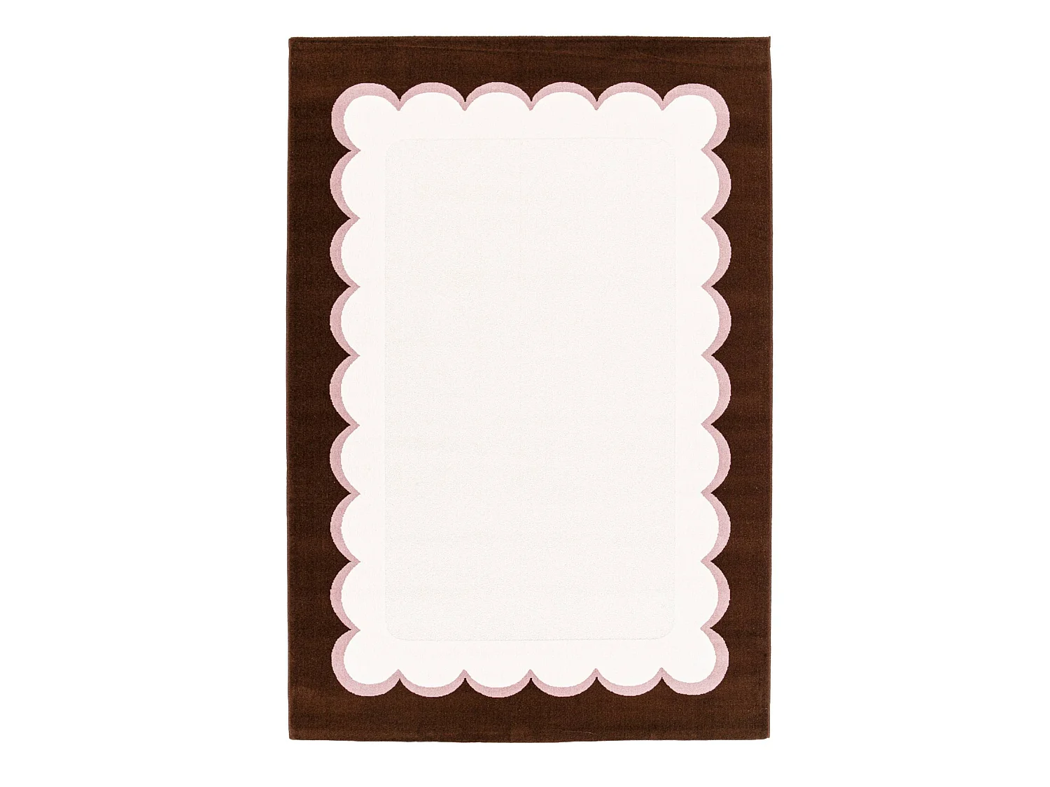 Tappeto da interno rosa e marrone