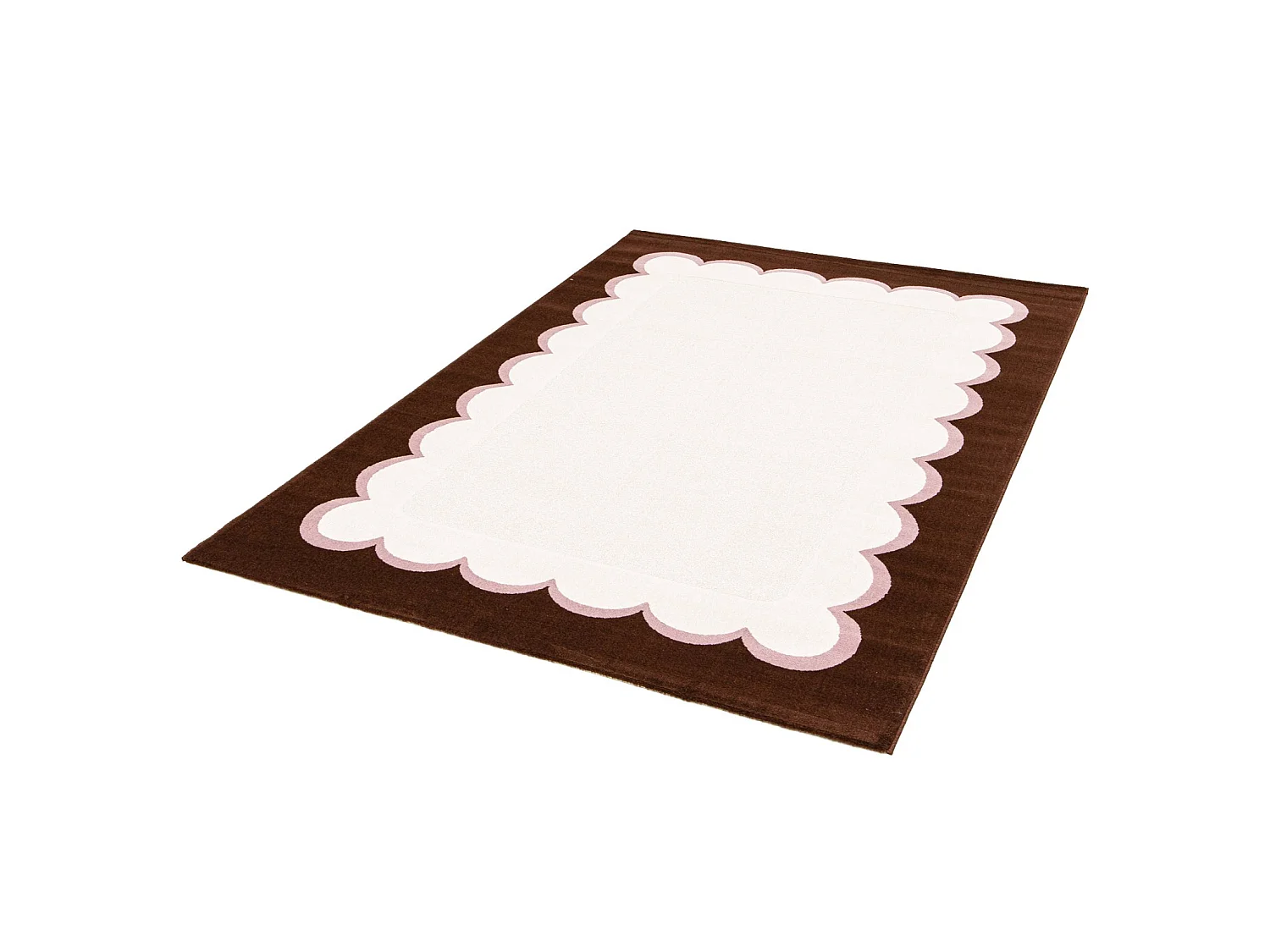 Tappeto da interno rosa e marrone
