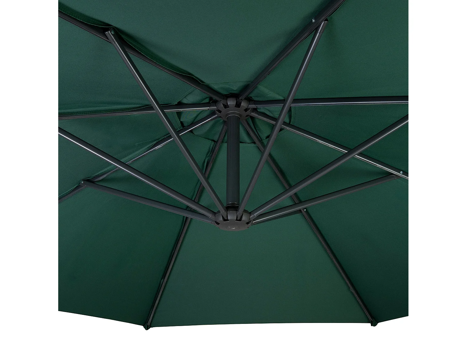 Ombrellone Decentrato 3m Verde Banana con Base Quadrata Riempibile