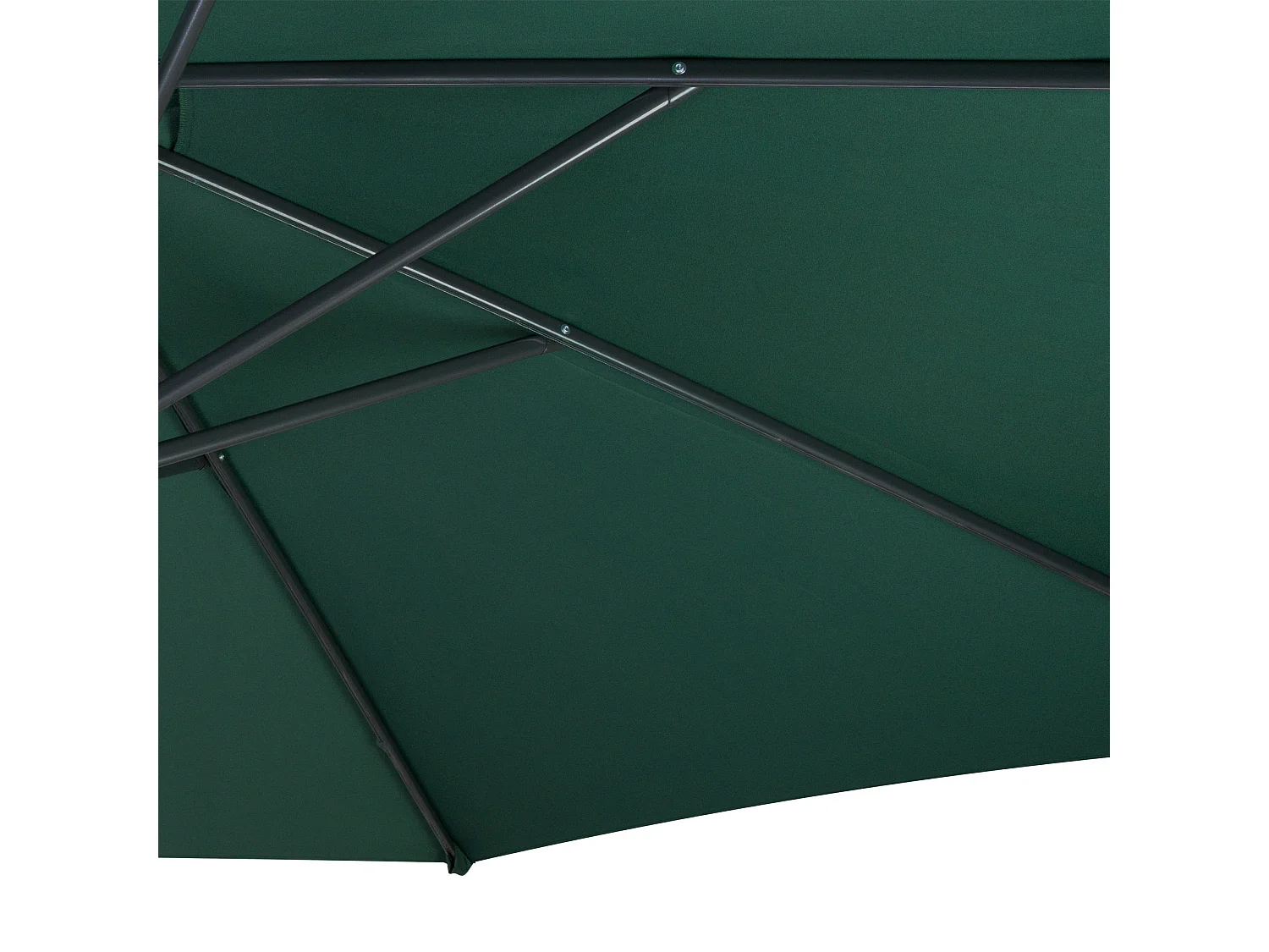 Ombrellone Decentrato 3m Verde Banana con Base Quadrata Riempibile