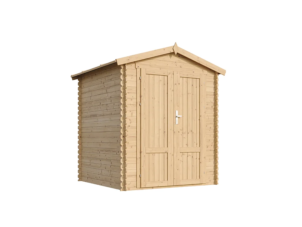 Abri de Jardin en Bois avec sol traité - 186x196xH224 cm / 2.82 m² - M320F1+M320G