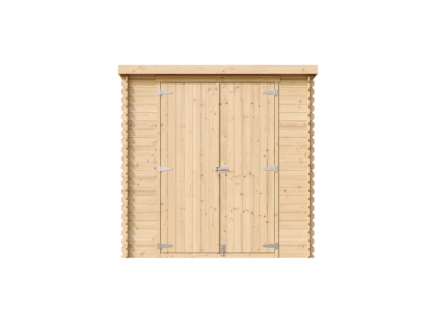 Holz-Gartenhaus mit imprägniertem boden - 142x204xH206 cm / 2.22 m² - M311C1+M311G