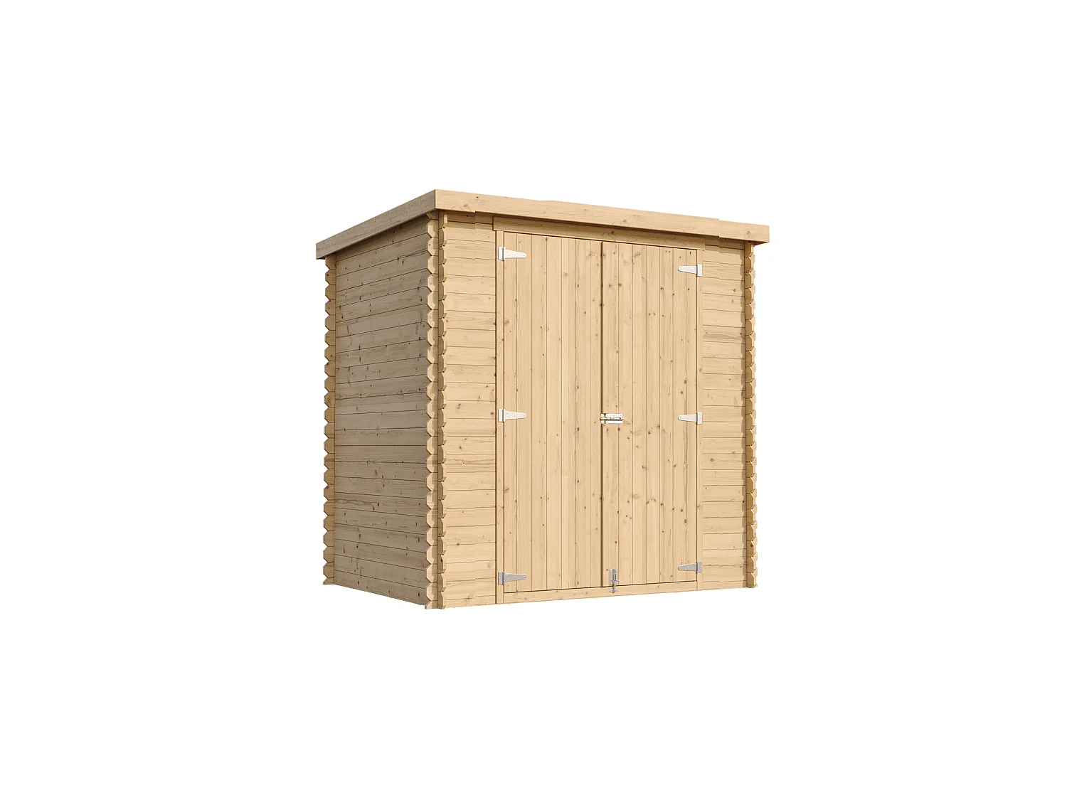 Holz-Gartenhaus mit imprägniertem boden - 142x204xH206 cm / 2.22 m² - M311C1+M311G