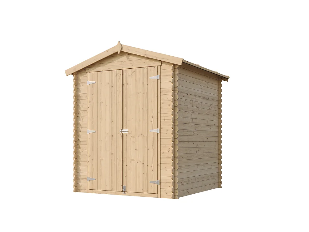 Abri de Jardin en Bois avec sol traité - 186x196xH224 cm / 2.82 m² - M320C1+M320G