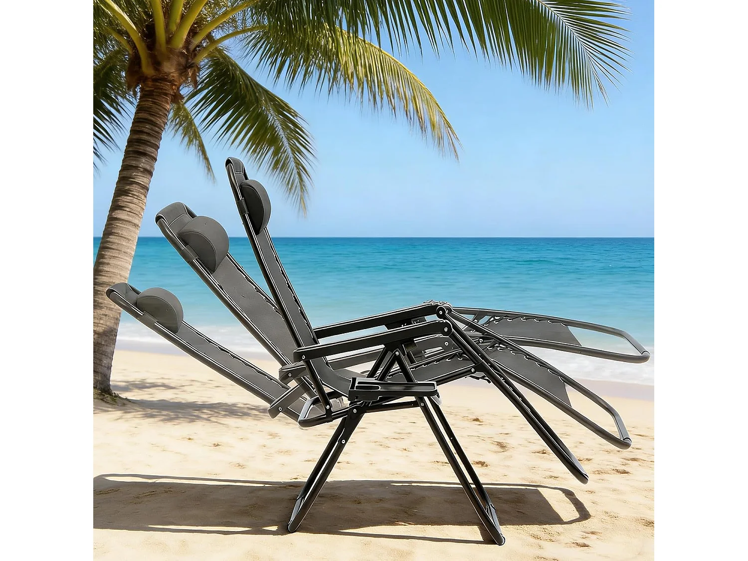 2-Pack Zero Gravity Lounge Chairs
