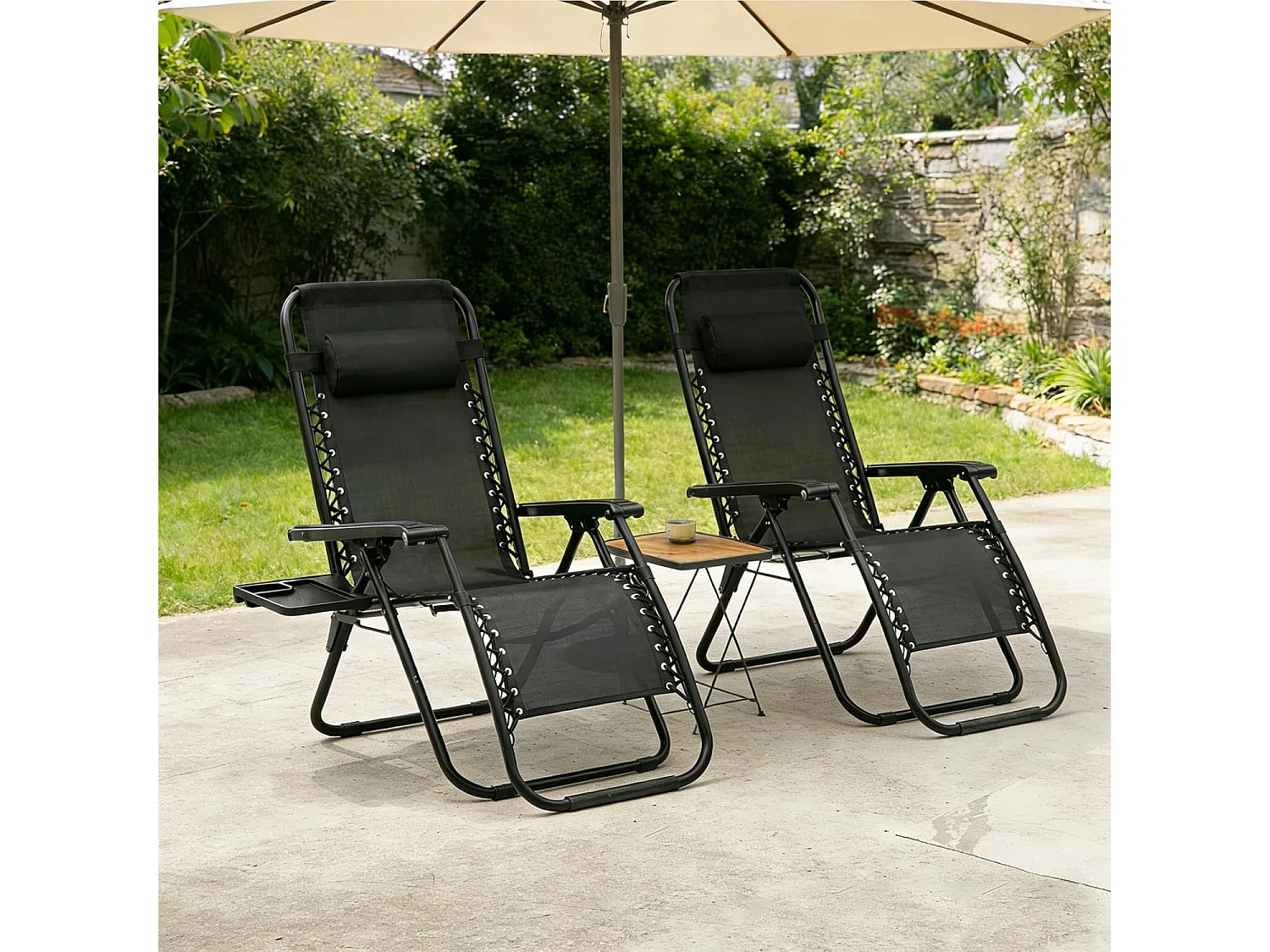 2-Pack Zero Gravity Lounge Chairs