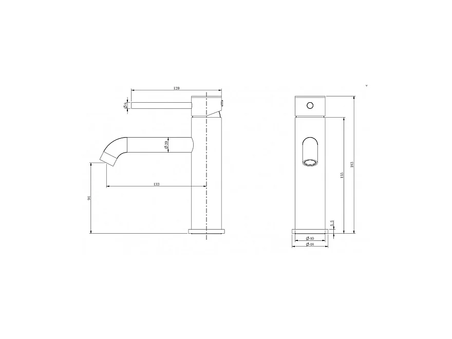 LuxuryBain- Mitigeur, robinet de lavabo pour salle de bain design et moderne doré
