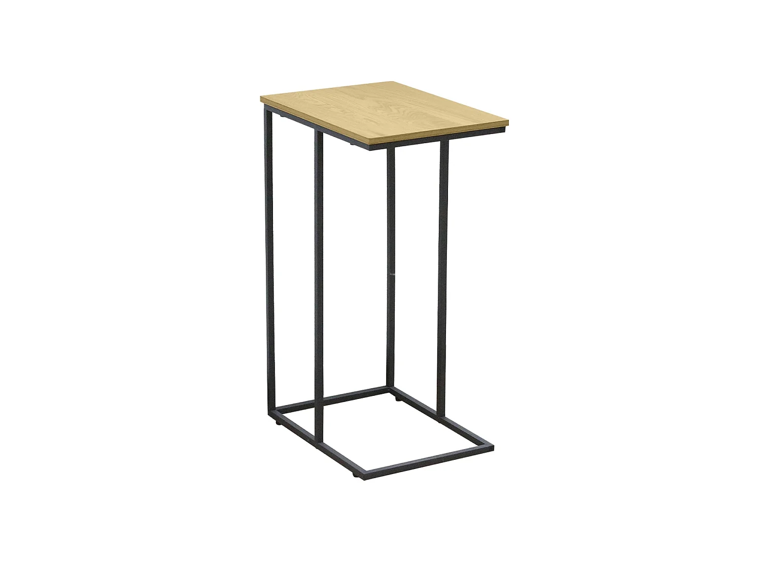 Mesa auxiliar Mara - Color Madera natural y negro - Homekit