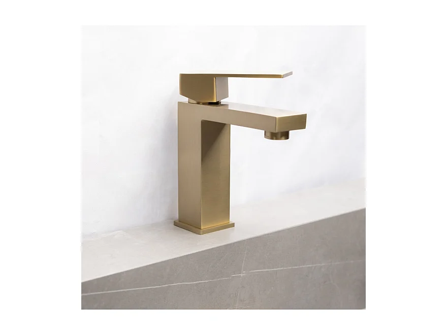 LuxuryBain- Mitigeur, robinet de lavabo pour salle de bain design et moderne doré