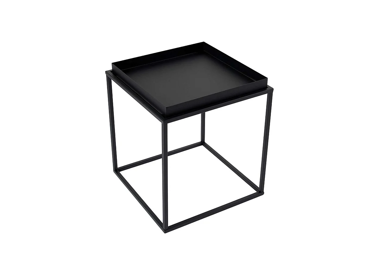 Mesa auxiliar katherine negro para hogar moderno mueble de almacenaje  - Homekit