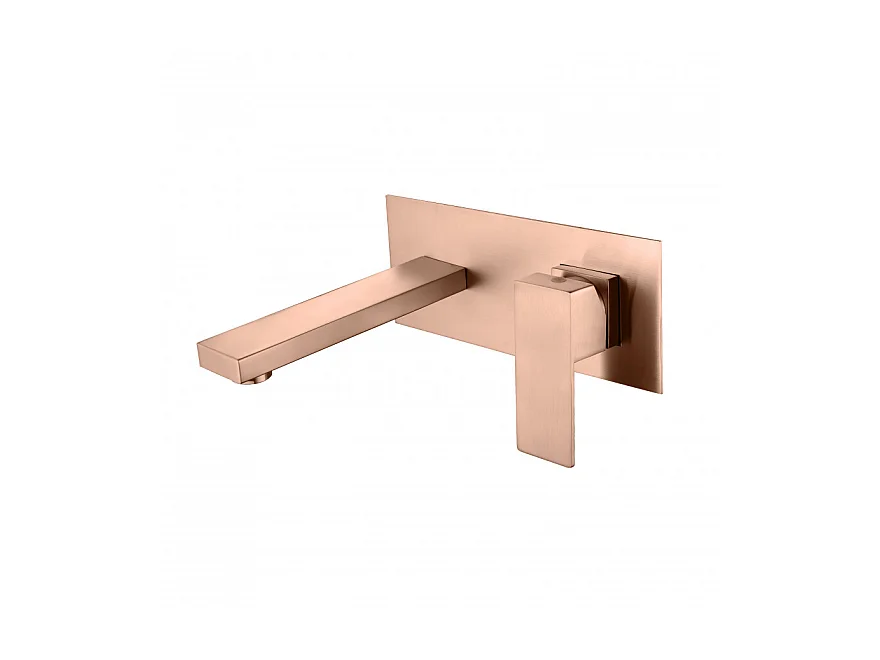 LuxuryBain, Robinet, mitigeur de lavabo encastré design cuivré pour sallle de bain