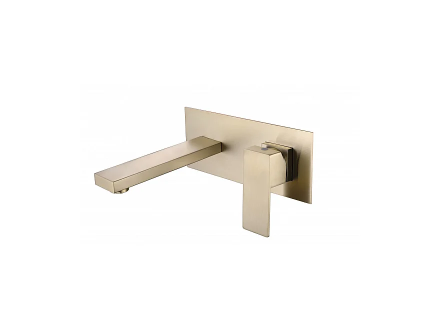 LuxuryBain, Robinet, mitigeur de lavabo encastré design doré pour sallle de bain