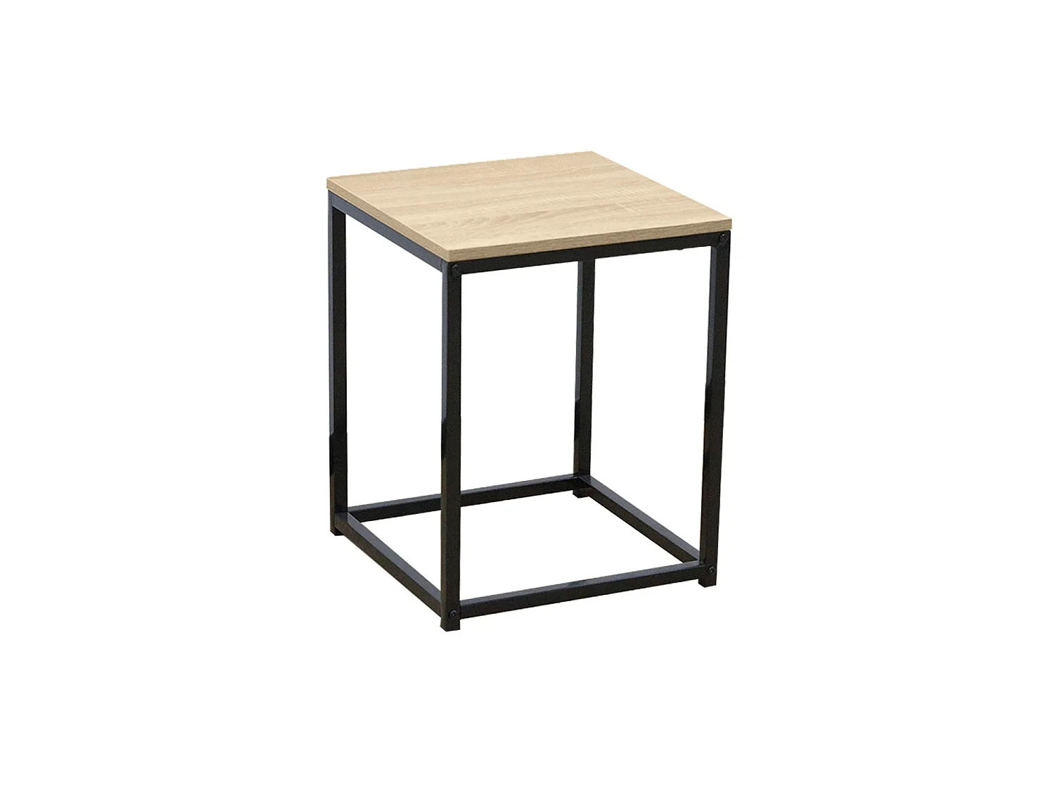Mesa auxiliar Mindy - Color Madera natural y negro - Homekit