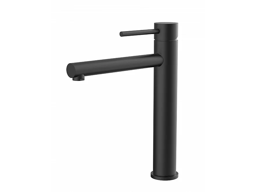 LuxuryBain, Robinet, mitigeur de lavabo réhaussé design noir mat pour sallle de bain