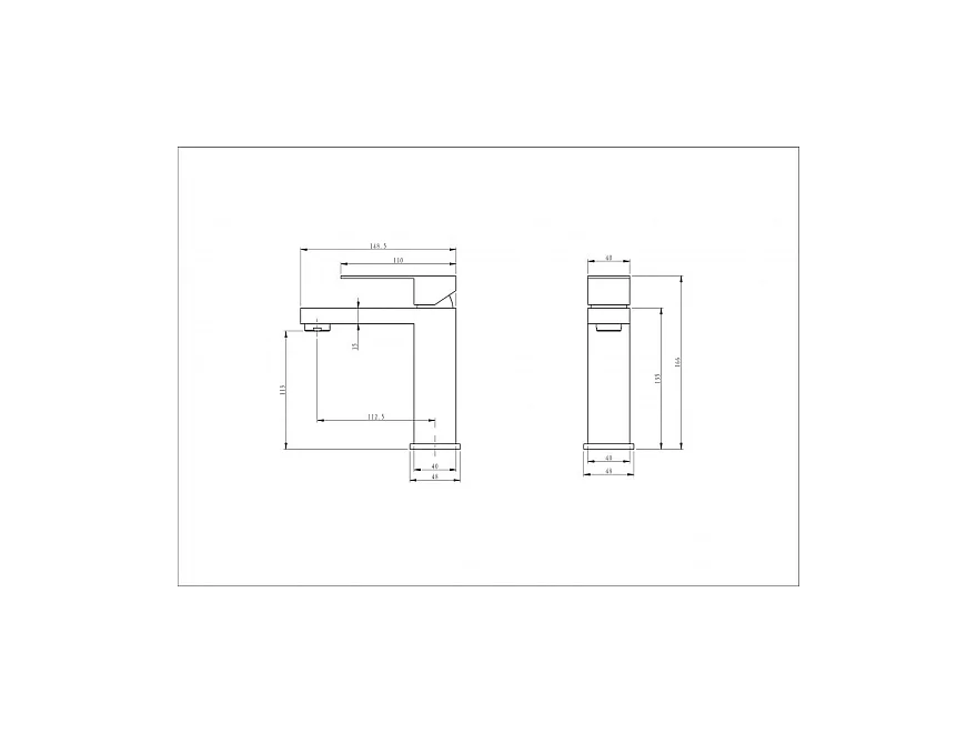 LuxuryBain- Mitigeur, robinet de lavabo pour salle de bain design et moderne cuivré