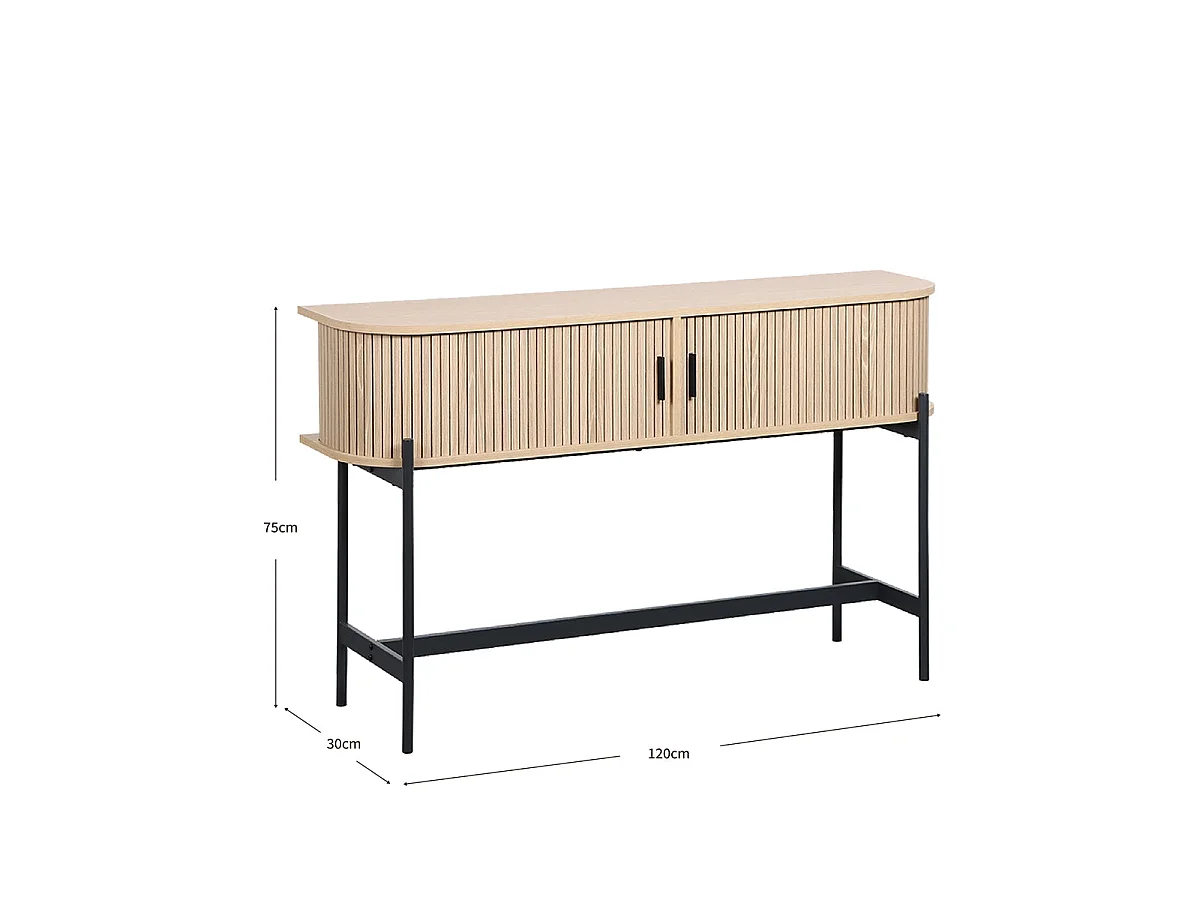 Consola Erma - Color Madera natural - Homekit
