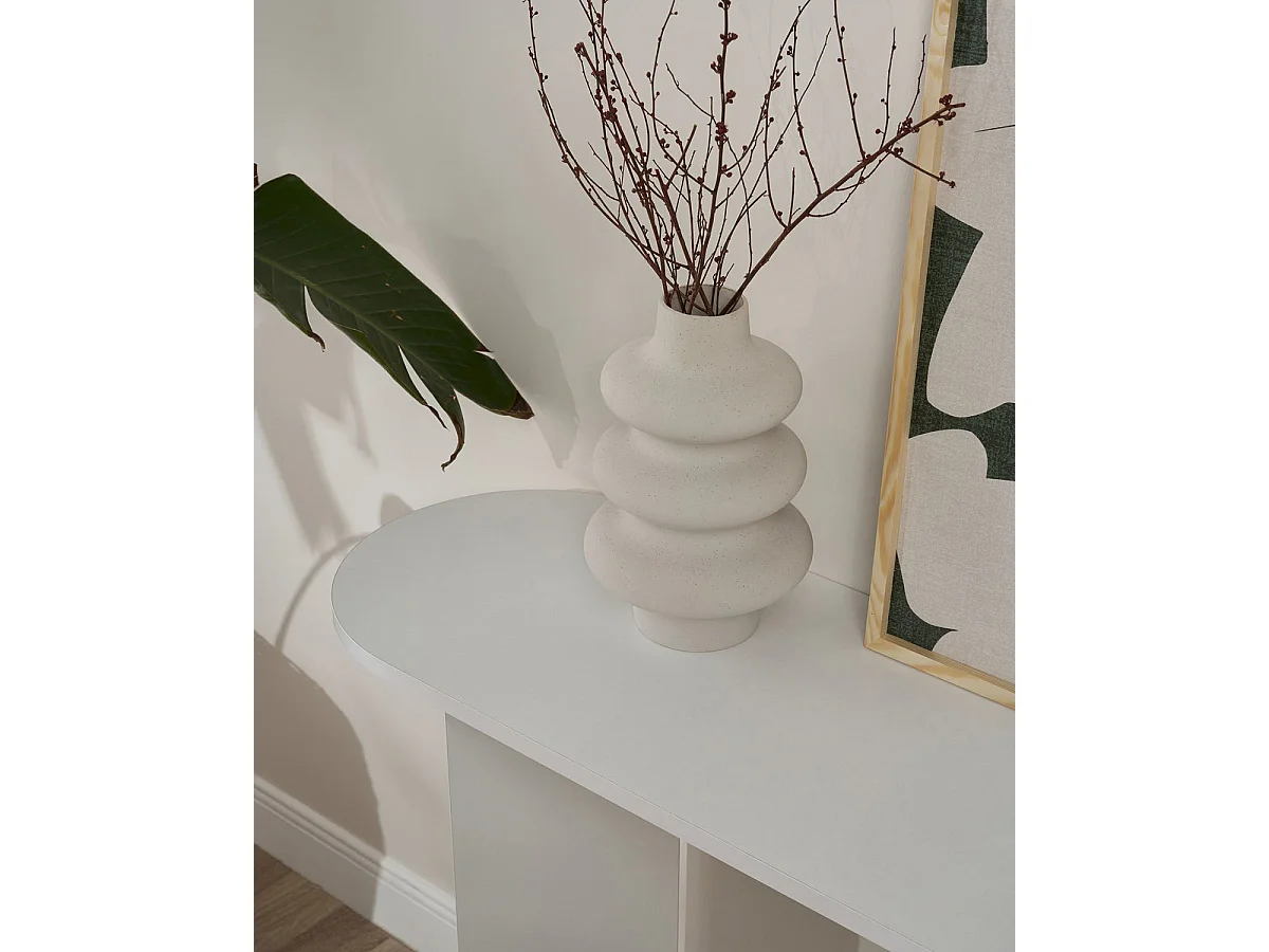 Consola recibidor elsie blanco para recibidor o salón mueble auxiliar moderno  - Homekit