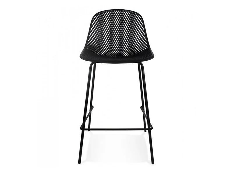 Lot de 4 tabourets mi-hauteur LOKI noir