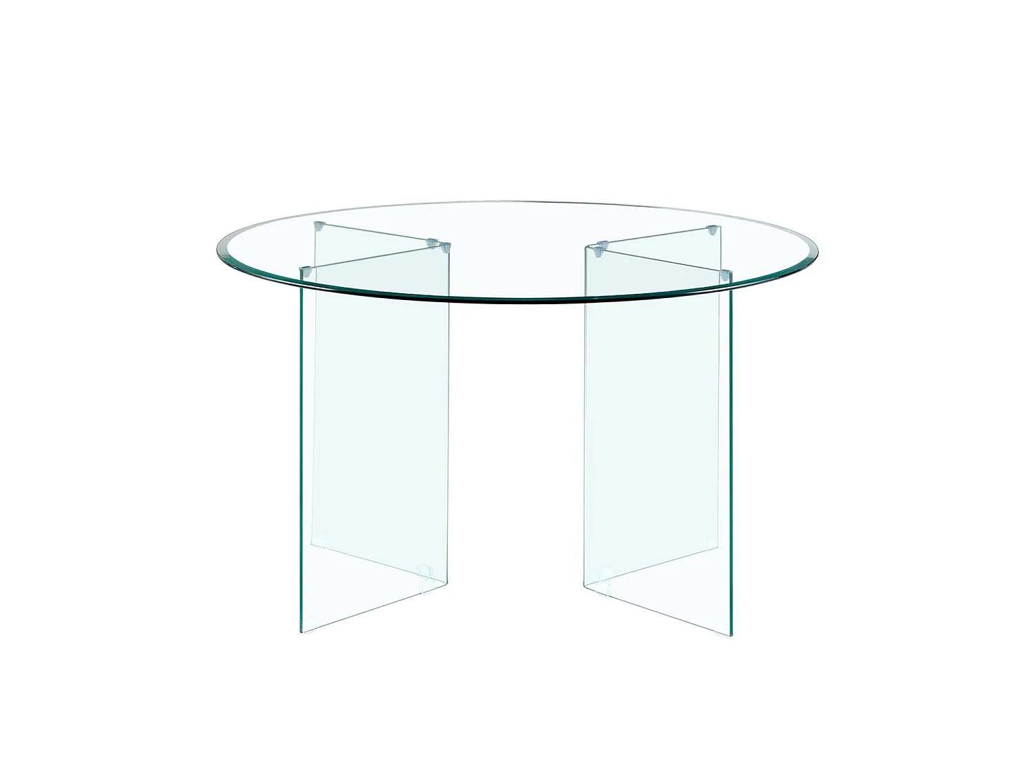Mesa de comedor redonda mia transparente para hogar moderno mueble de almacenaje  - Homekit